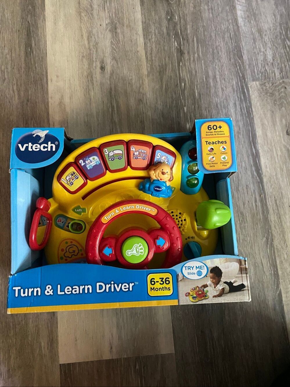 VTech Turn & Learn Driver Baby Learning Fun Colors Motor Skills Pretend New Toy